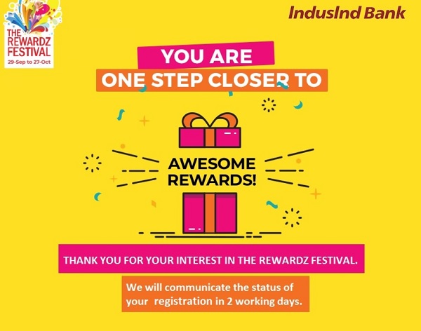 India Desire : IndusInd Rewardz Festival 2019: Register With Your Credit Card And Avail Awesome Rewards